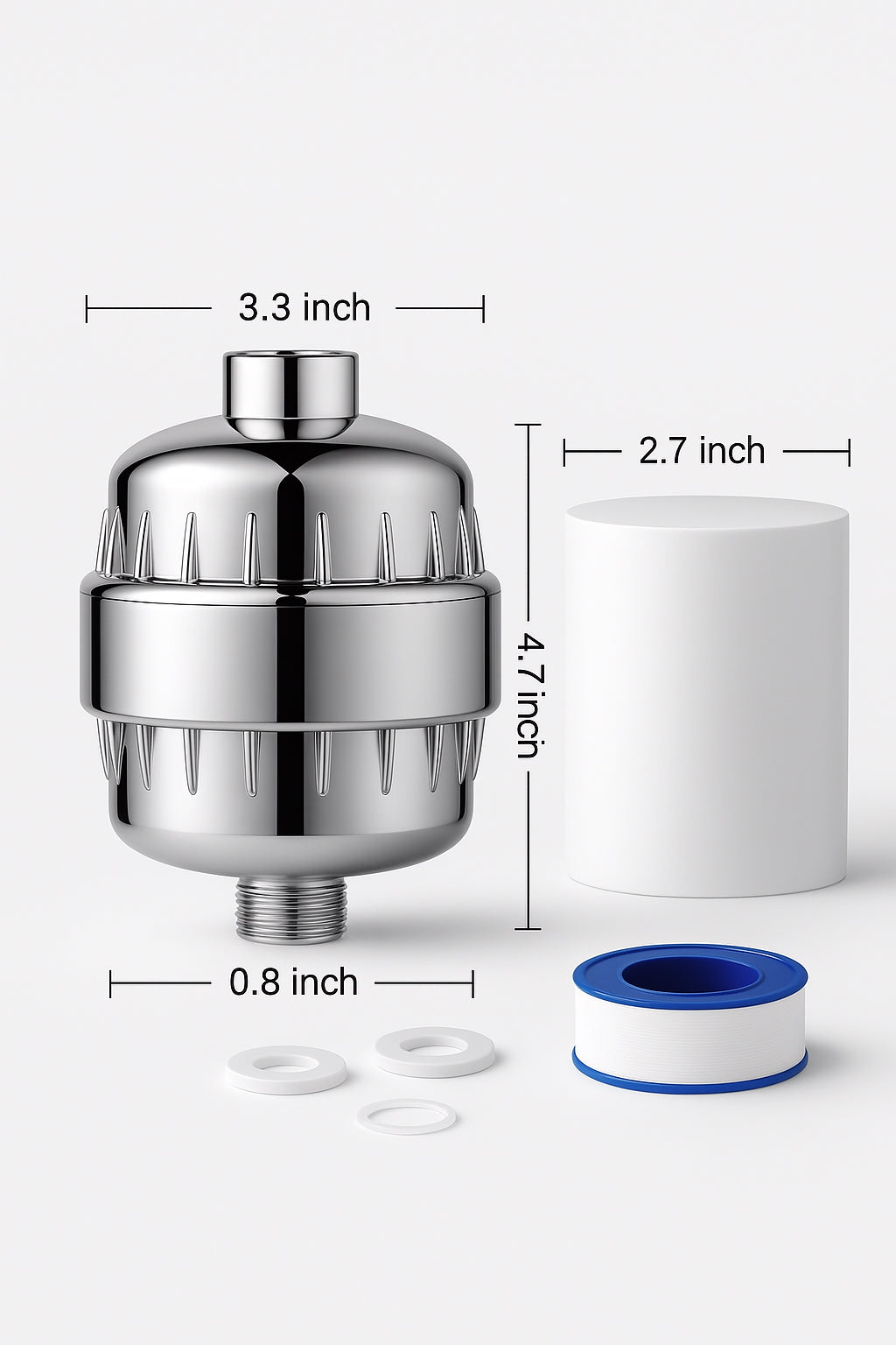 SilkShower™ Filter - 98% Chlorine Removal for Softer Skin & Hair