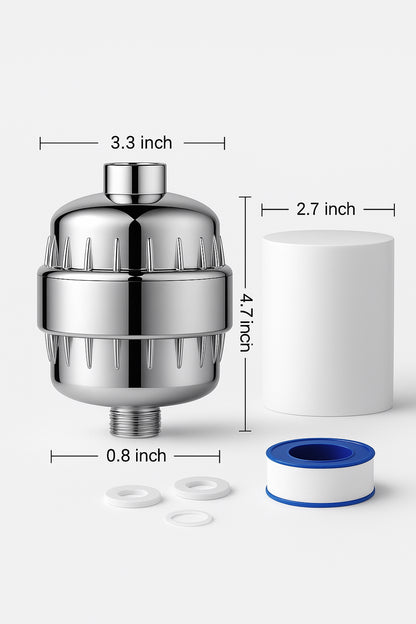 SilkShower™ Filter - 98% Chlorine Removal for Softer Skin & Hair